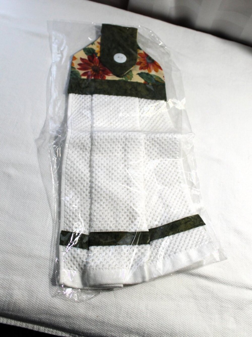 Tea Towel for Oven Door Handle, Fall Flowers